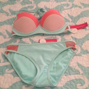 NWT Xhilration colorblock Bikini